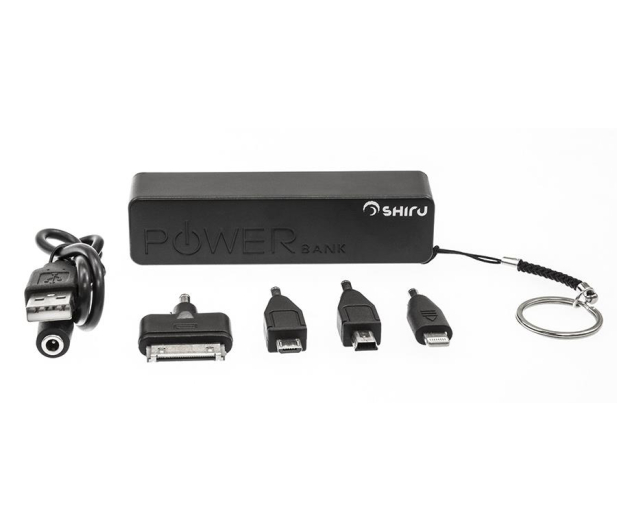 SHIRU Power Bank uniwersalny 2600mAh (czarny) - 183319 - zdjęcie 4